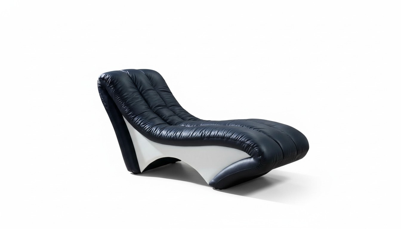 Designer Leder Chaiselongues Liege Ottomane Sofa Echtes Leder Relax Chaise Neu