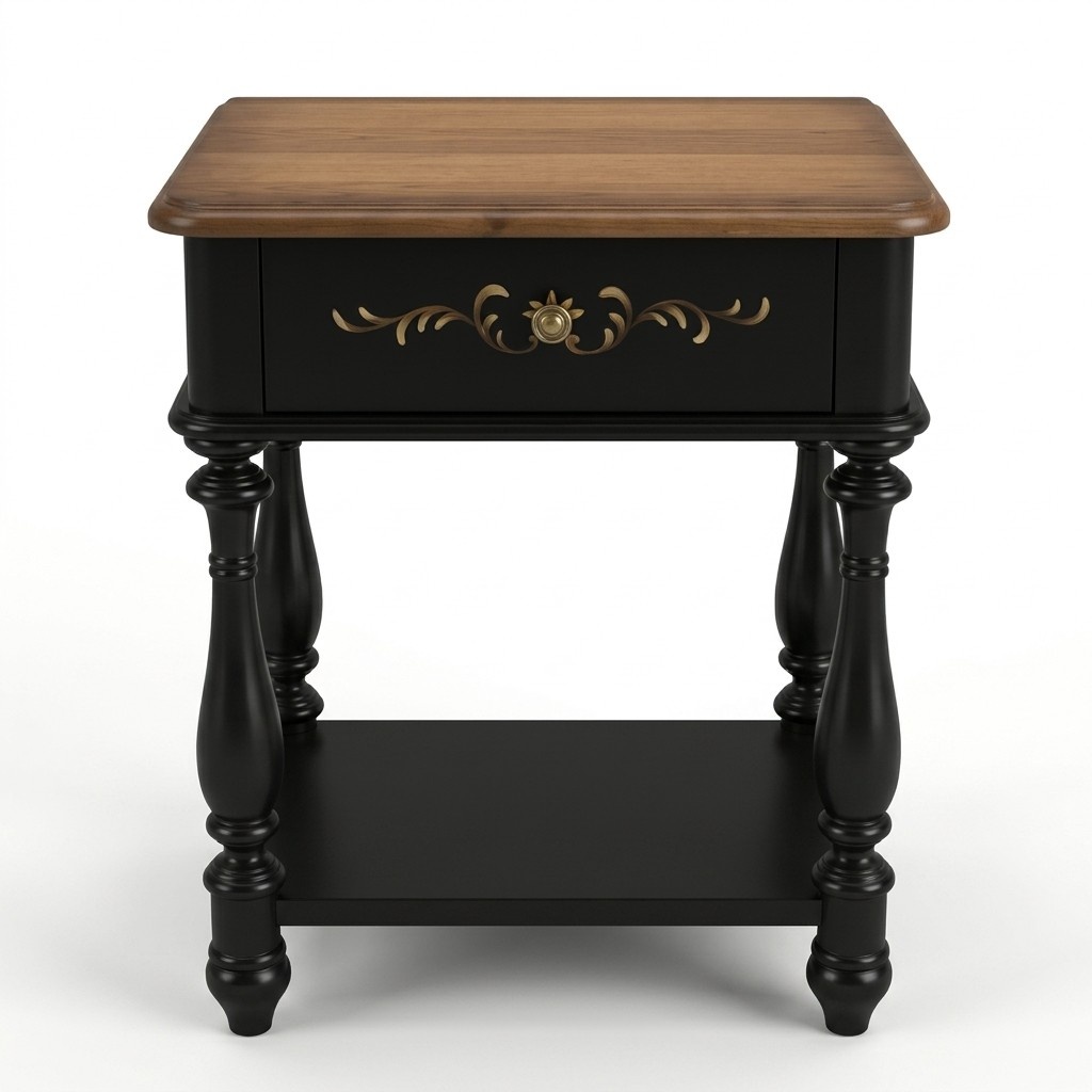 Designer Nachttische Nacht Tisch Konsole Luxus Beistell Leder Konsolen Holz Neu