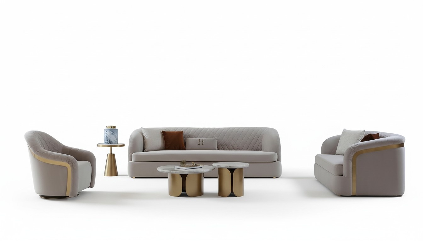 Designer Rund Couchtisch Wohnzimmertisch Kaffeetisch Sofa Tisch Beistell Marmor