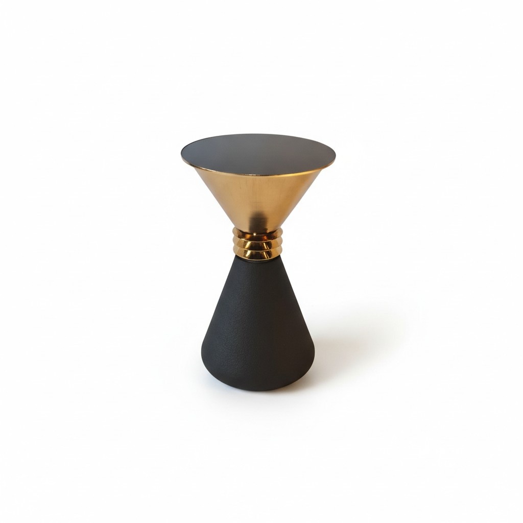 Designer Runder Edelstahl Beistelltisch Mit Moderner Luxus Glasplatte