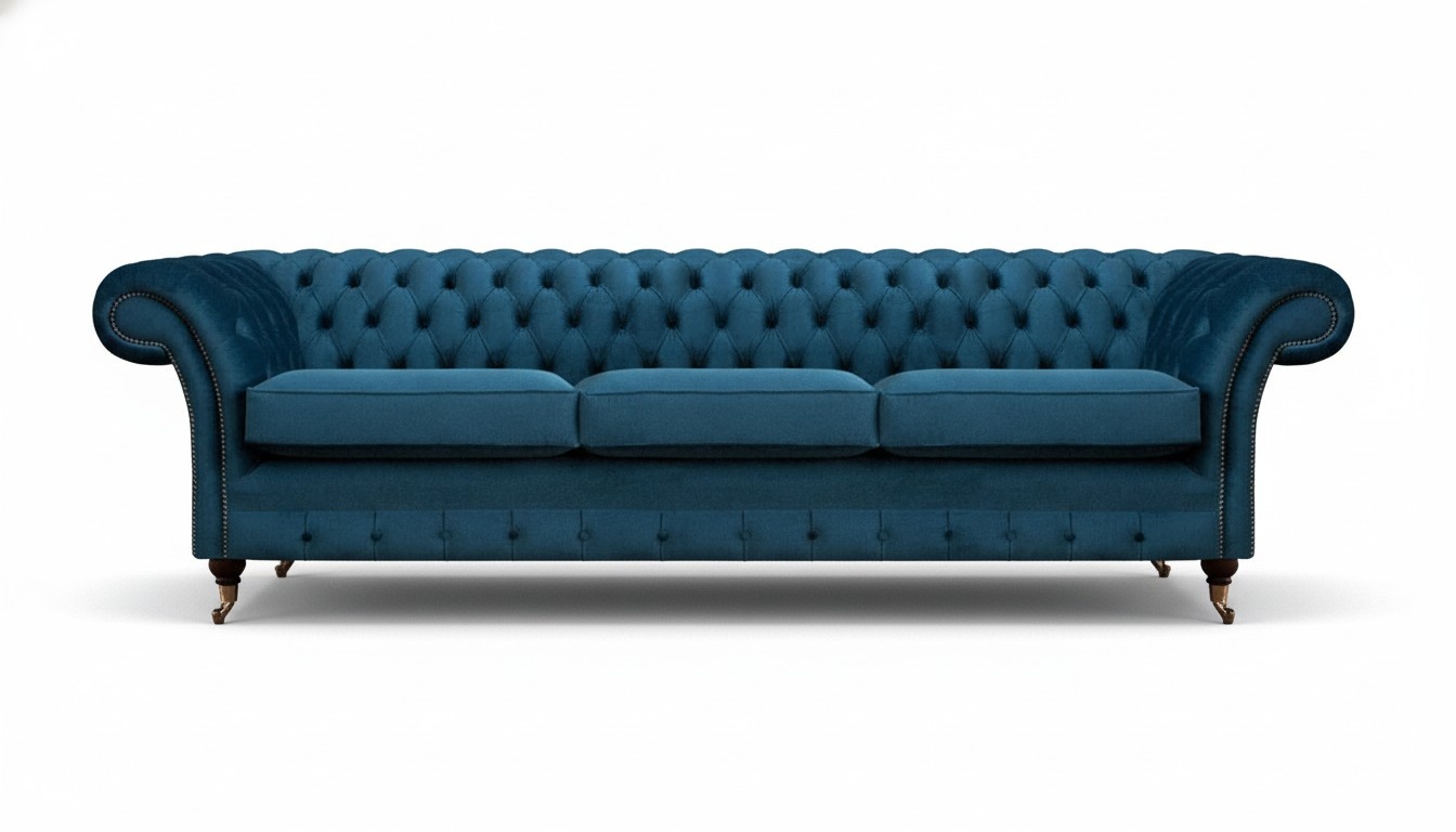Designer Sofa Dreisitze Couch Wohnzimmer Einrichtung Polstermöbel Textil