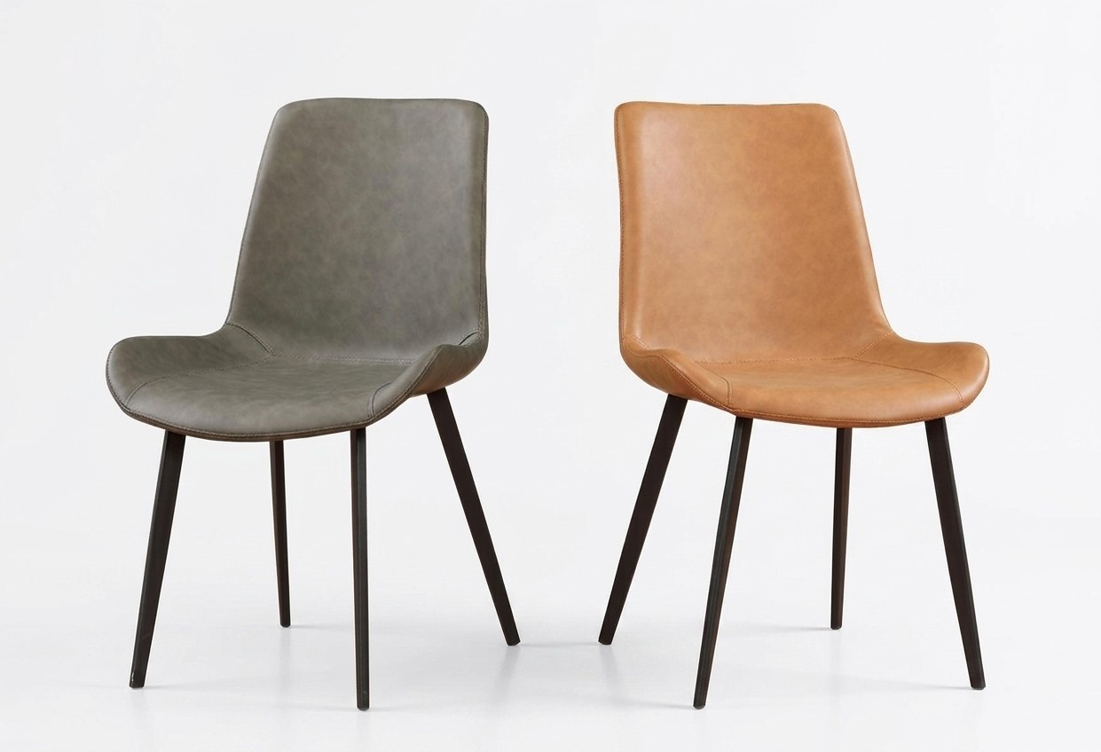 Designer Stuhl Luxus Lehnstuhl Polster Stühle 1x Wohn Ess Zimmer Lederstuhl Neu.