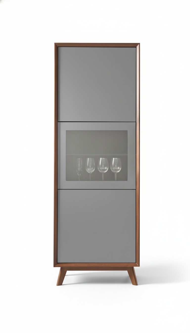 Designer Vitrine Bar Schrank Schränke Hausbar Glas Vintrinen Holz Regal