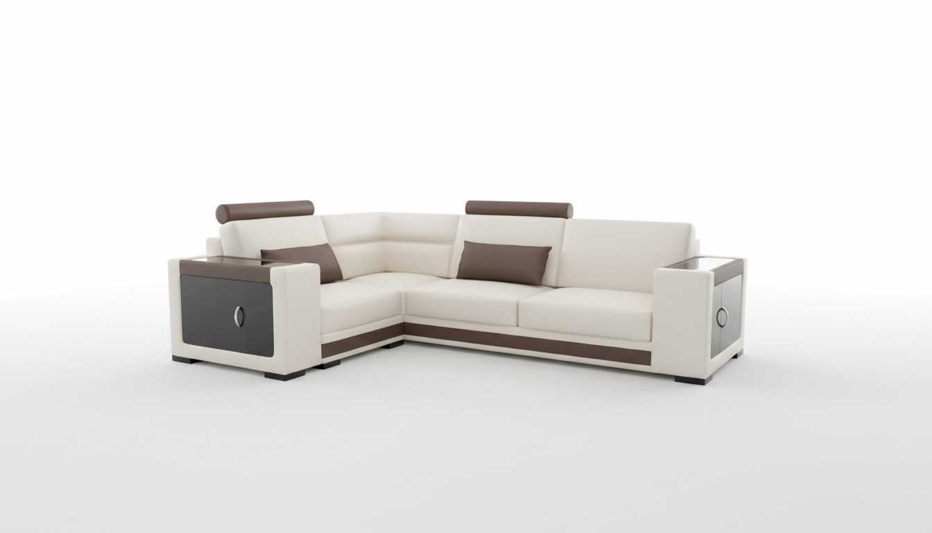 Sofa Garnitur Polster Ecke Leder Sofas Neu Designer Wohnlandschaft Ecksofa Couch