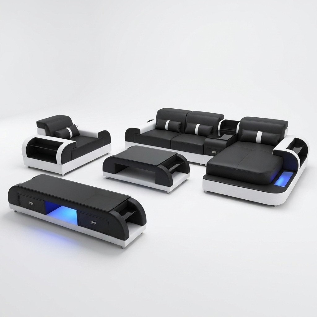 Designer Wohnlandschaft LForm Couch Ecksofa Polster Garnitur Eckgarnitur Sofa