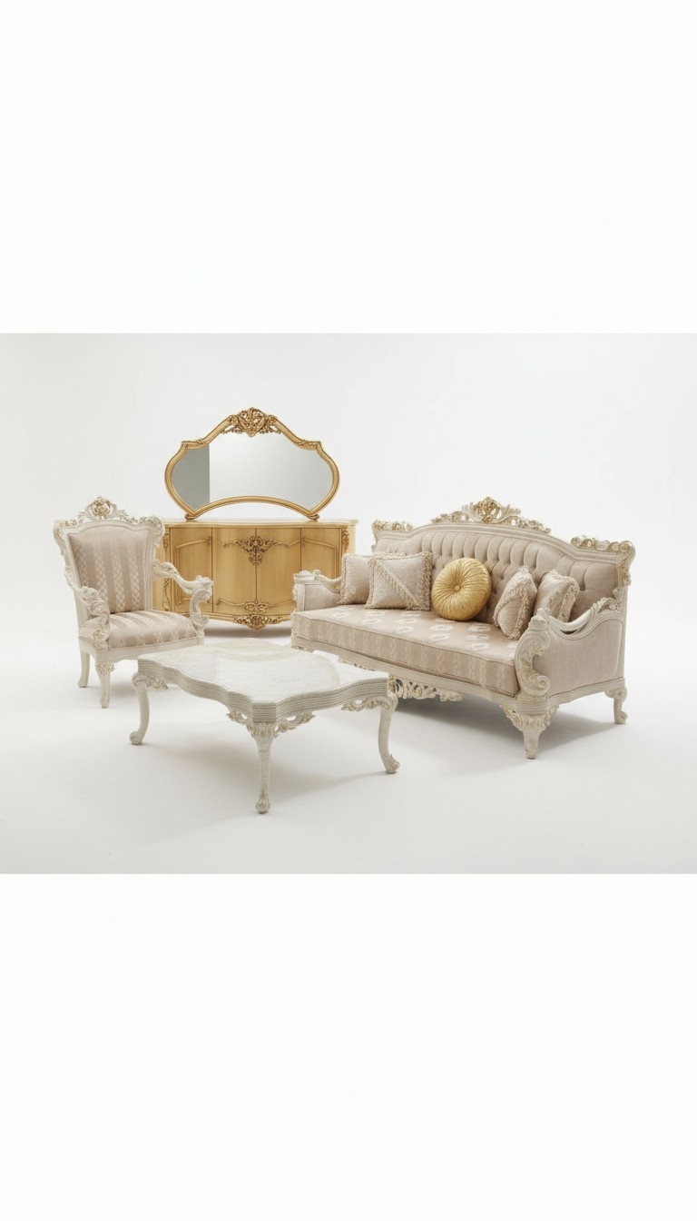 Designer Wohnzimmer Set 2x 3 Sitzer Sofas Exklusives