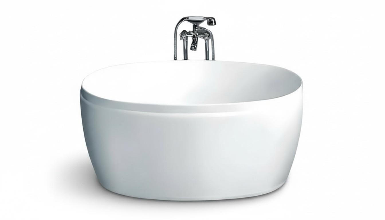 Designwanne Badewanne Raumsparwanne Acrylwanne Komfortwanne Wanne 130x80 cm