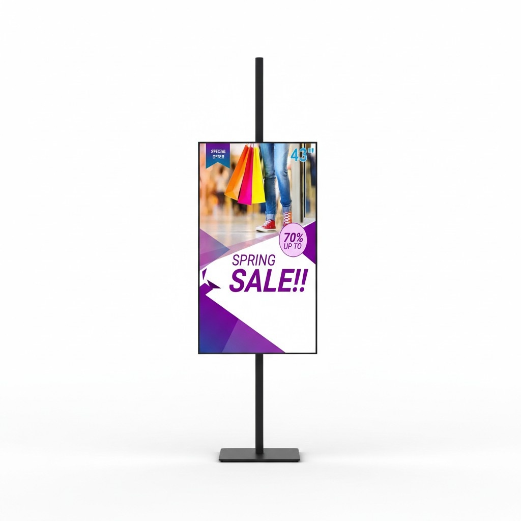 Digital Poster LED-Technologie moderne Werbung effektive Informationsanzeigen