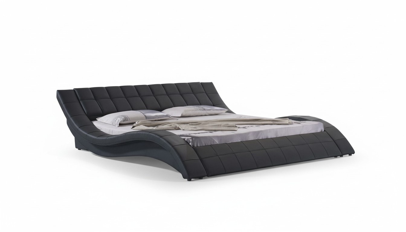 Doppel Hotel Betten Ehe Schlaf Zimmer Leder Bett Polster Design Luxus 180x200cm