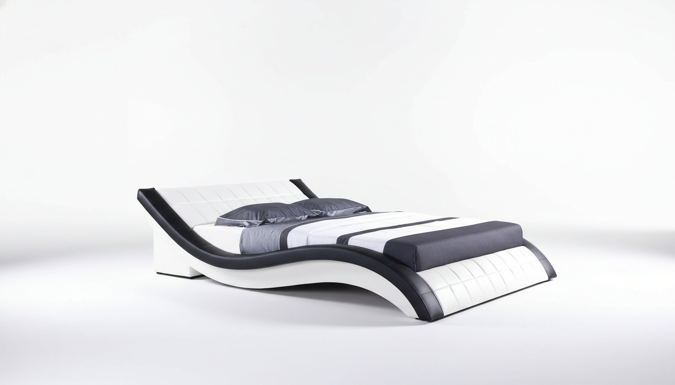 Doppel Hotel Betten Ehe Schlafzimmer Textil Bett Polster Design Luxus Metall Neu