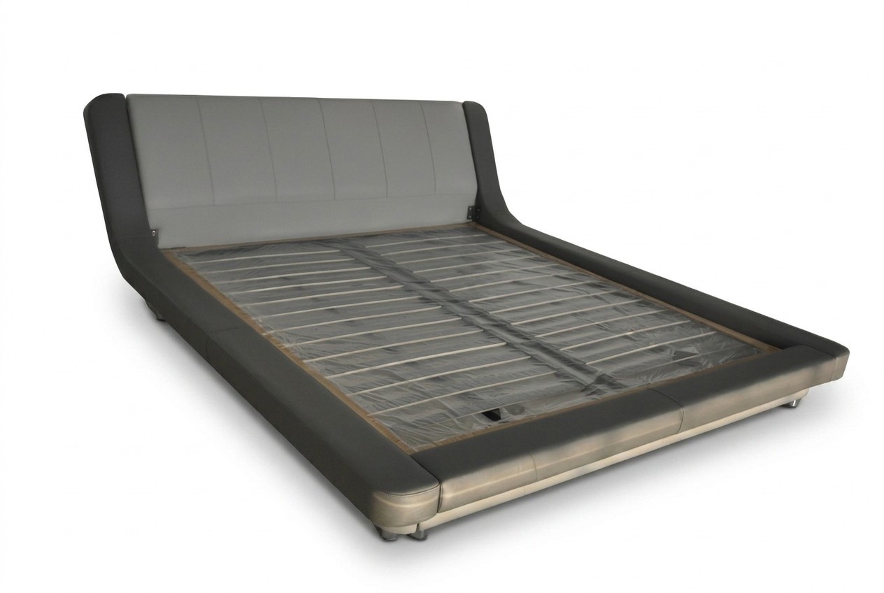 Doppel Luxus Design Leder Bett Polster Betten Moderne Hotel Multifunktion LB8826