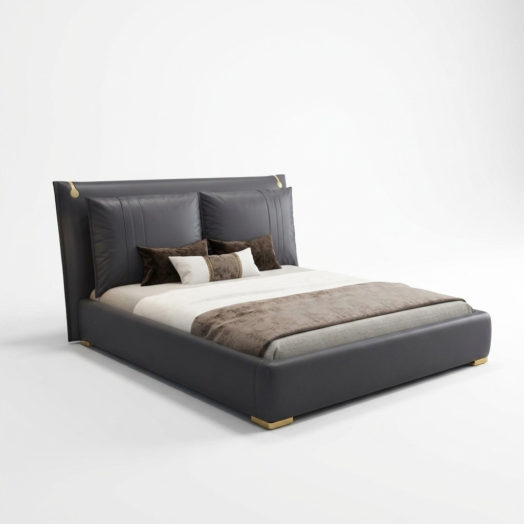 Doppelbett Bett Ehebett Design Luxus Luxur Designbett Textil Betten