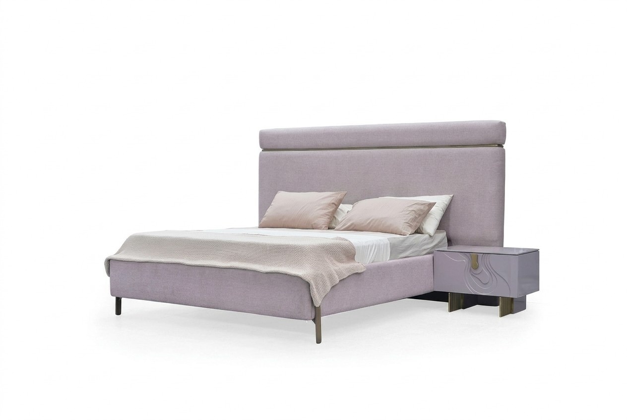 Doppelbett Komplette Schlafzimmermöbel Bett Rosa Luxus Set 3tlg Holz