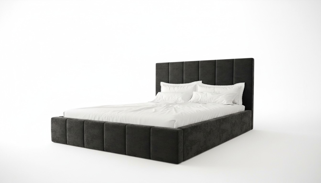 Doppelbett Luxus Samt Textil Bett Doppel Schlafzimmer Design 160x200cm Betten