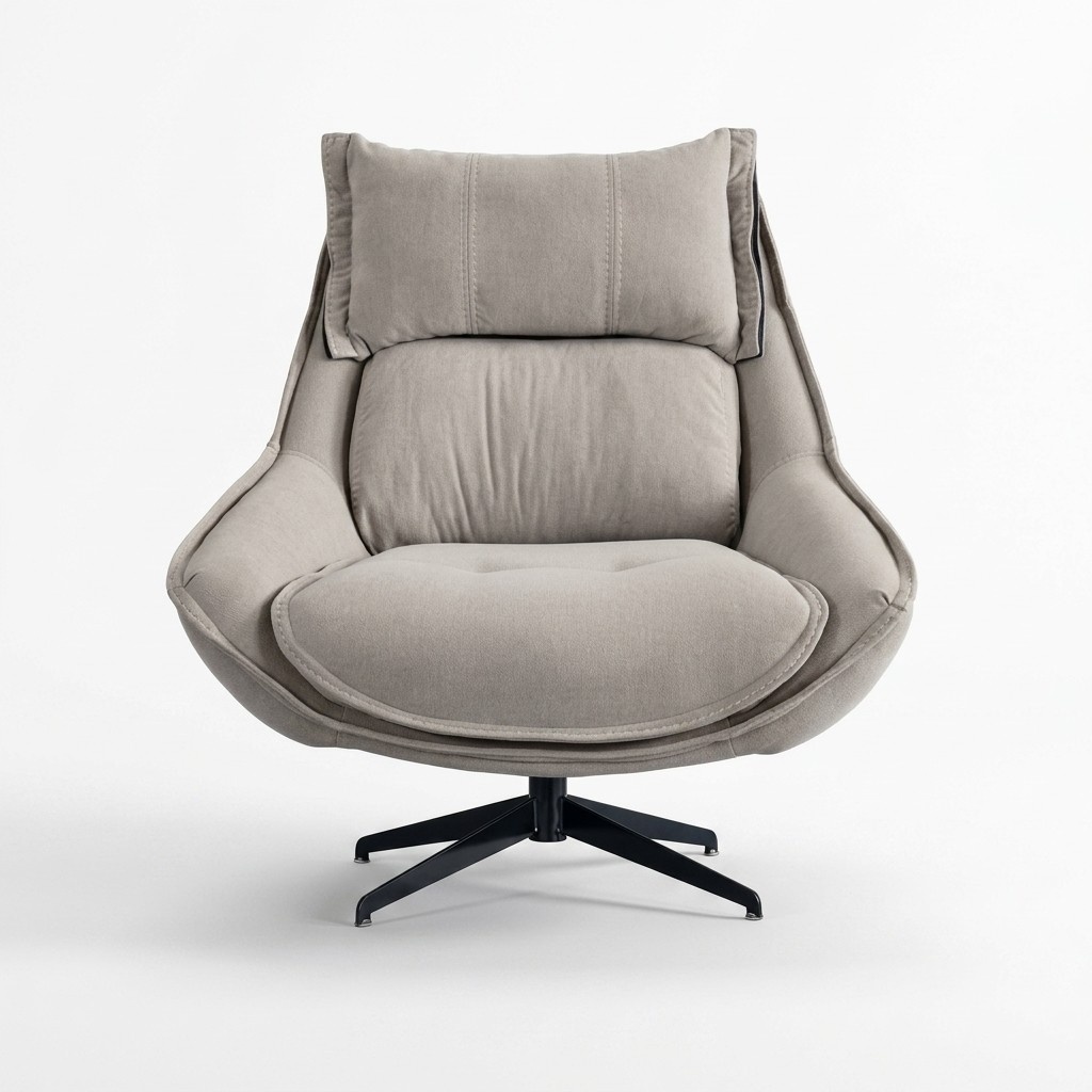 Drehbarer Sessel Luxus Ohrensessel Loft Möbel Design Stuhl Einsitzer Sofa Couch