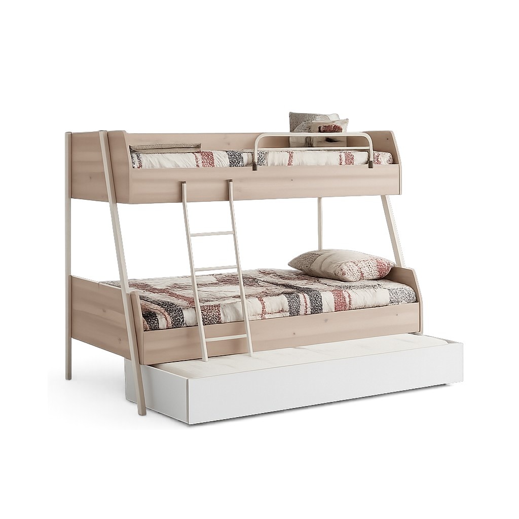 Dreifaches Etagenbett Bett Doppelstockbett mit drei Schlafplätzen