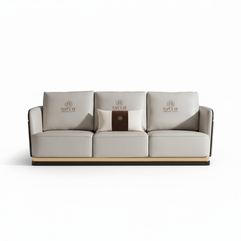 Dreisitzer Couch Polster Sofa Couchen Sofas Designer Ledercouchen Weiße Möbel