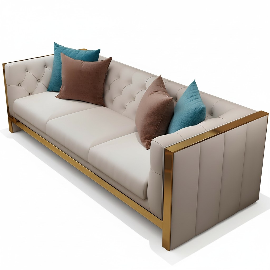 Dreisitzer Design Sofa 3 Sitzer Couch Polster Garnitur Sofas Couchen Luxus