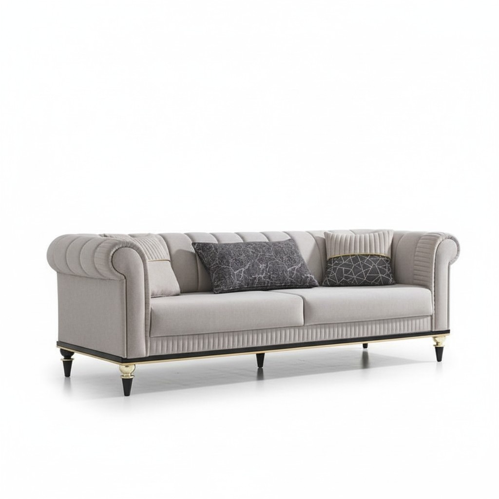 Dreisitzer Komfort Sofa Couch Polster Möbel Wohnzimmer Sofas Couchen