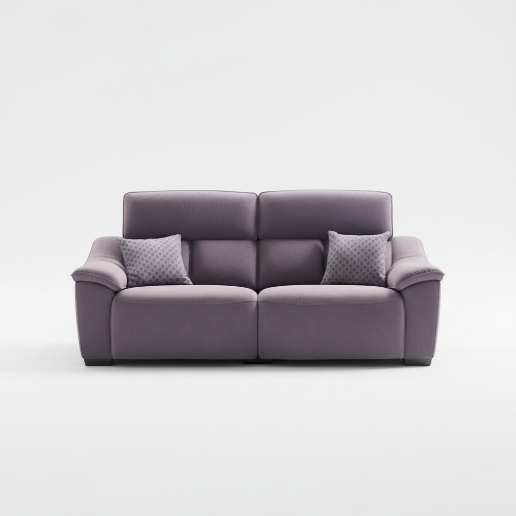 Dreisitzer Sofa 3 Sitzer Stoff Sofas Modern Design Wohnzimmer Grau Couchen