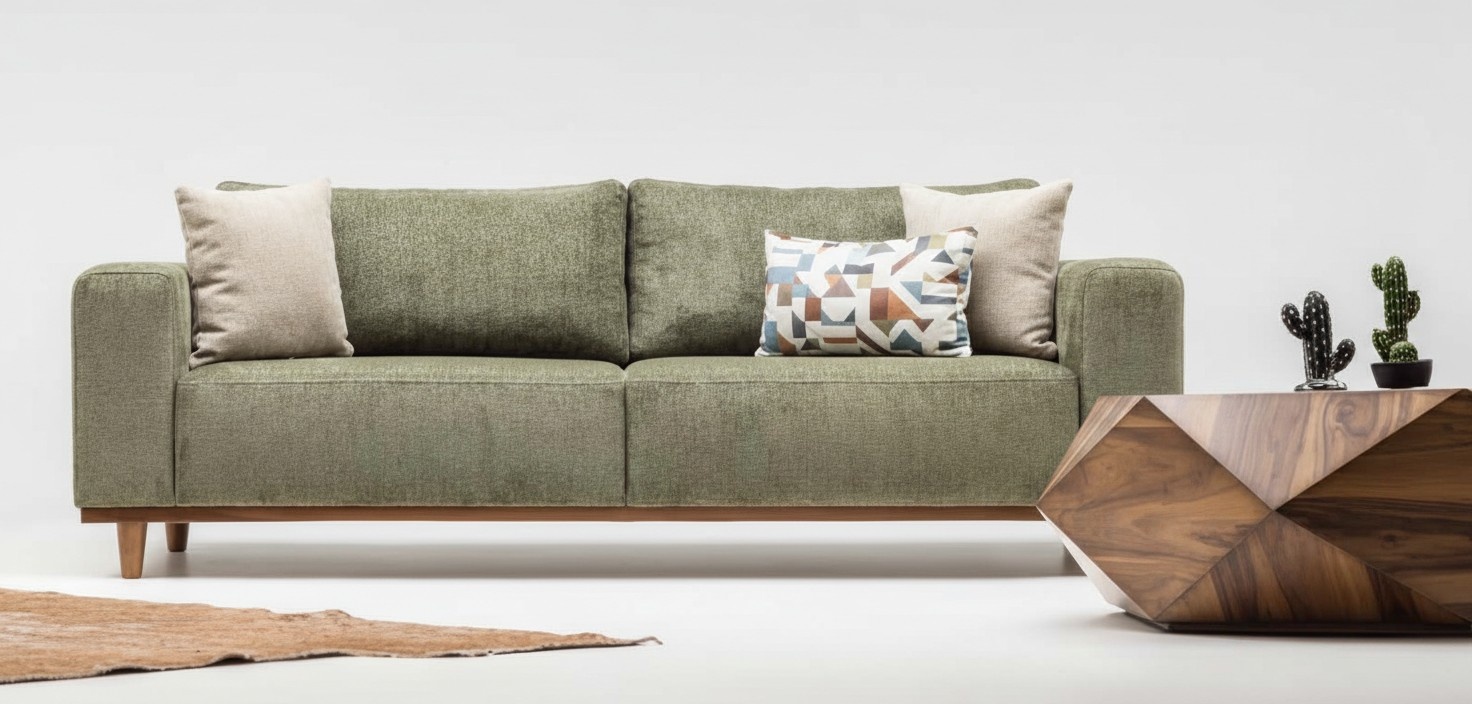 Dreisitzer Sofa 3 Sitzer Stoffsofa Polstersofa Couch Moderne