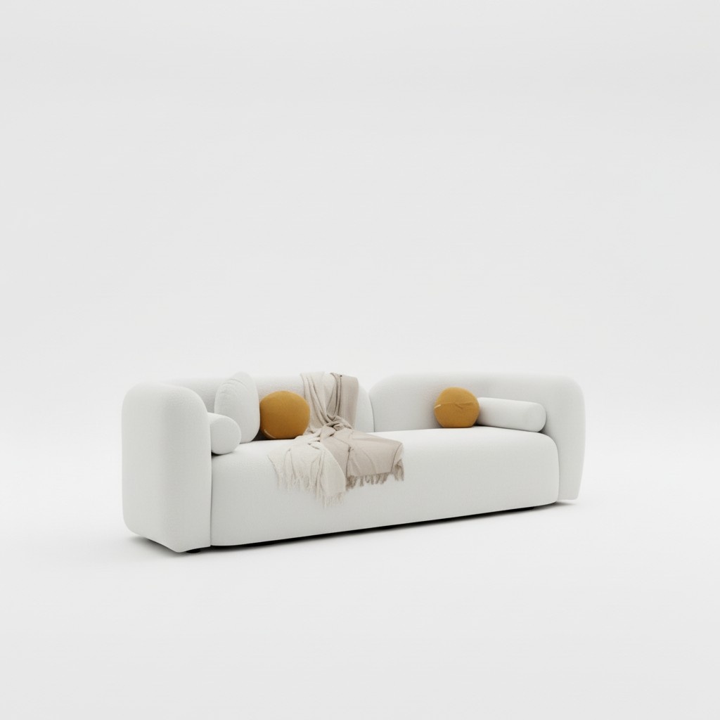 Dreisitzer Sofa Couch Wohnlandschaft Modern Funktional Stilvoll