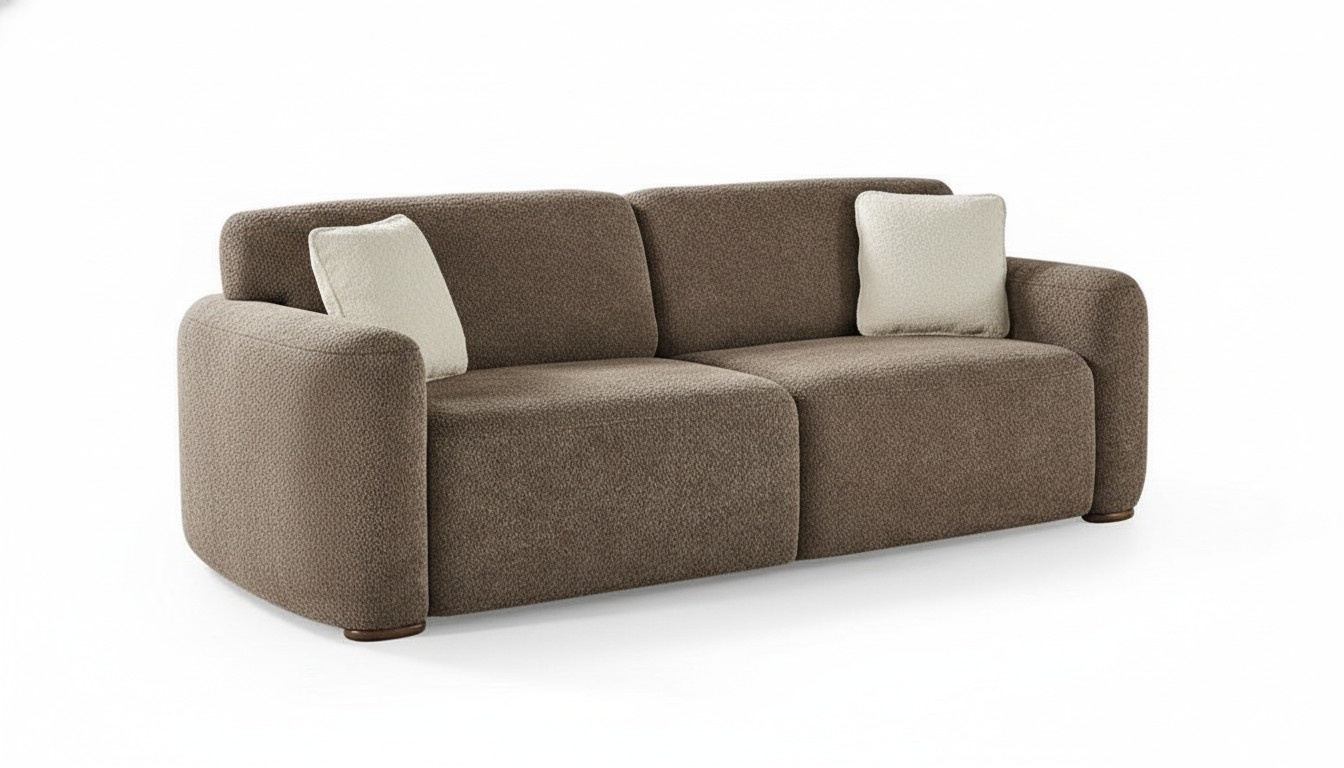 Dreisitzer Sofa Couch Wohnzimmer Design Einrichtung 230cm Textil 3er