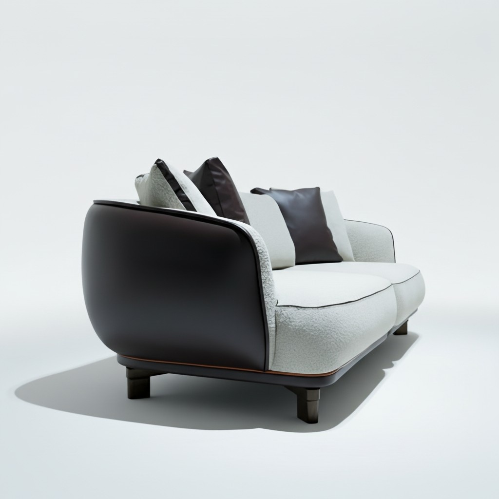 Dreisitzer Sofa Wohnlandschaft Couch Modern Elegant Zeitlos