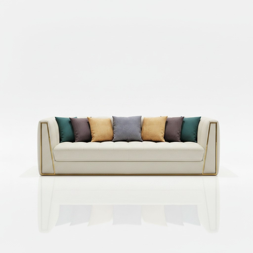 Dreisitzer Wohnlandschaft Modernes Sofa 3 Sitzer Ledersofa Designer Couch Leder