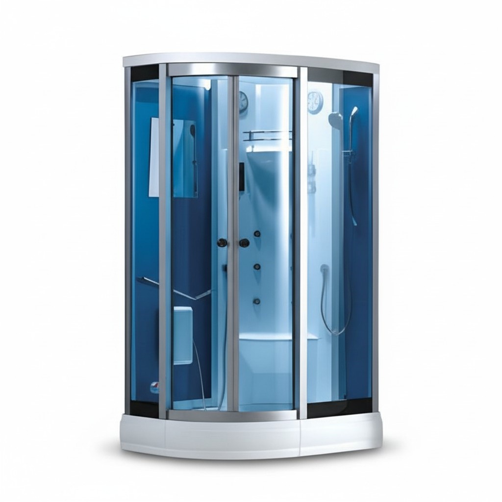 Duschbox Duschkabine Komfortdusche Glaskabine Duschraum Wellnessdusche 120x90 cm