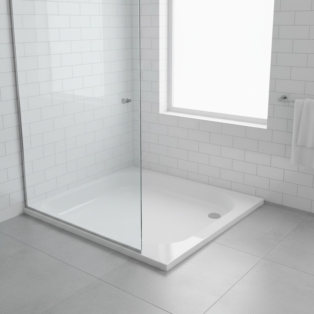 Dusche Duschtasse Acrylwanne Brausewanne Flach Ablaufgarnitur Ablauf