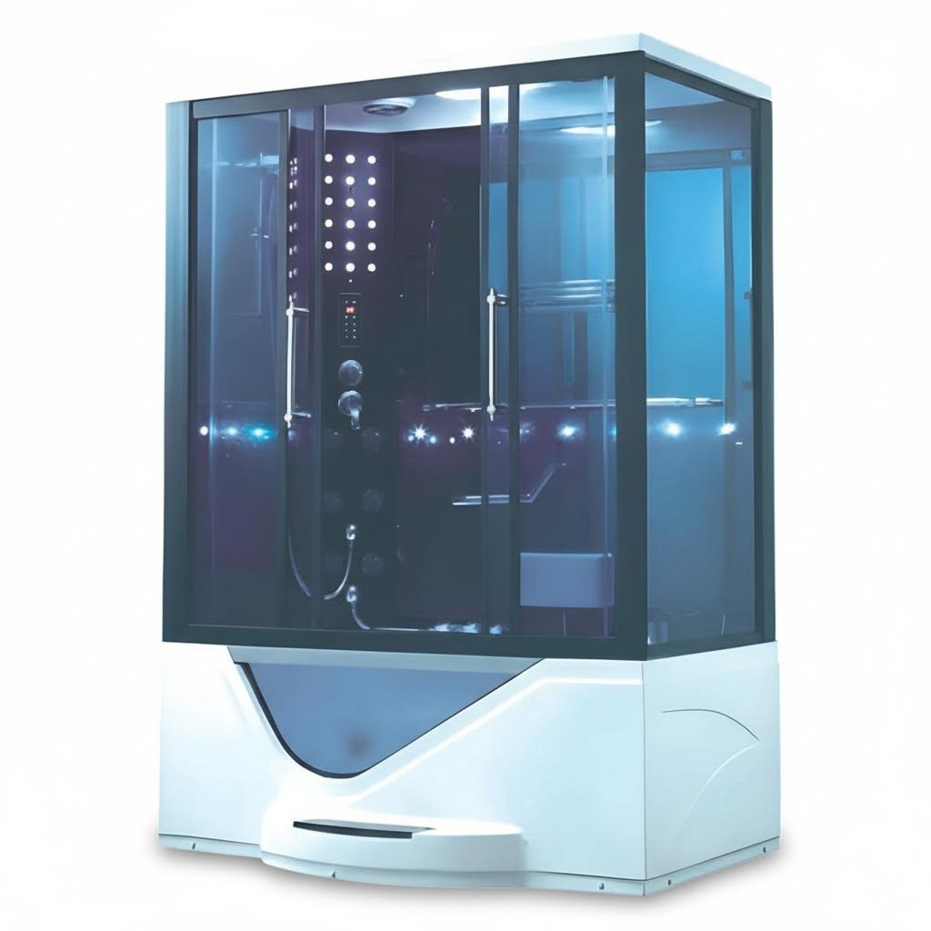 Dusche Hydromassagedusche Massageduschkabine Designsauna Duschkabine 160x110 cm