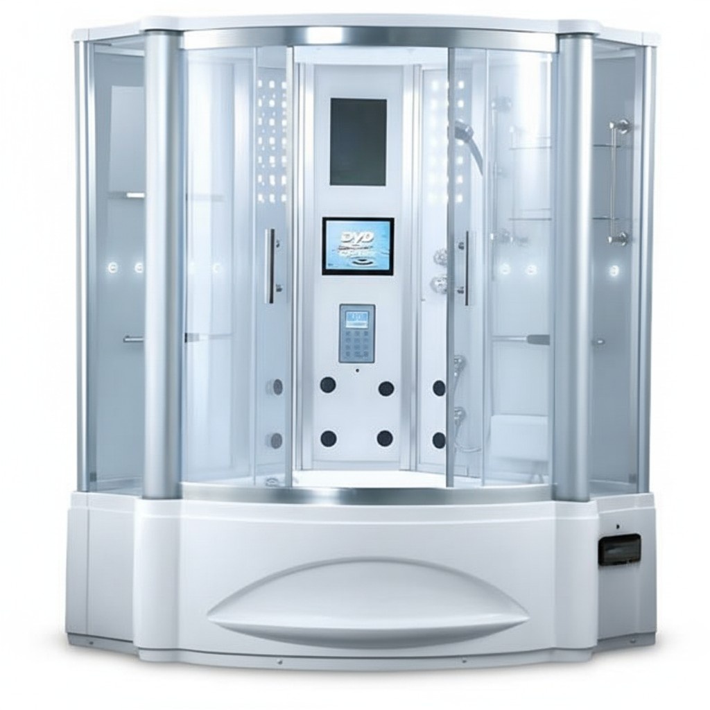 Duschkabine Dampfdusche Dusche Massageduschkabine Wellnessdusche 150x150 cm