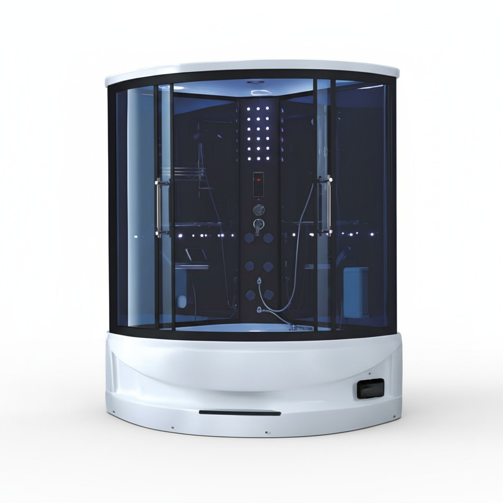 Duschkabine Glasdusche Duschabtrennung Komfortdusche Glaskabine 140x140 cm