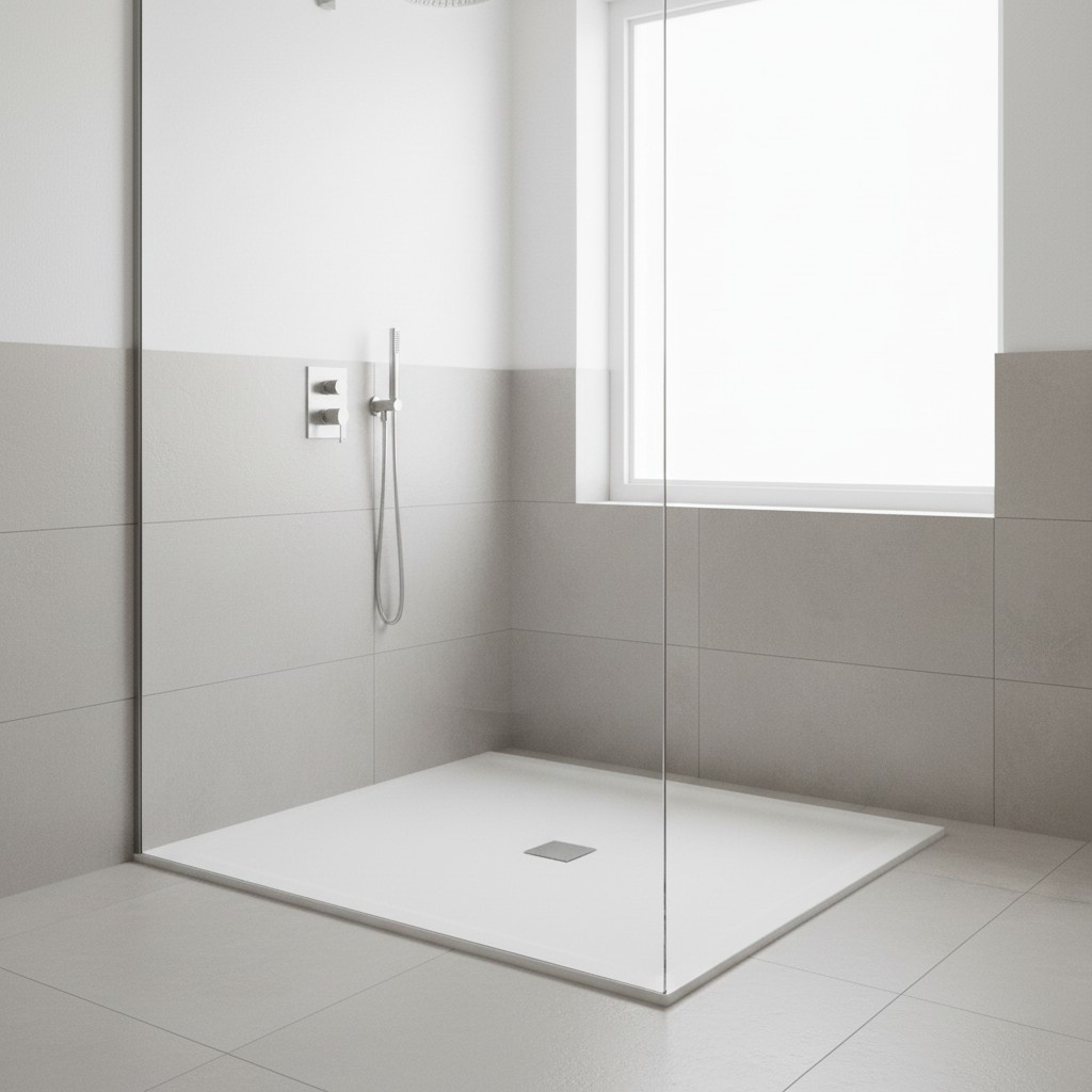 Duschwanne Duschtasse Dusche Acrylwanne Brausewanne Flach Ablaufgarnitur