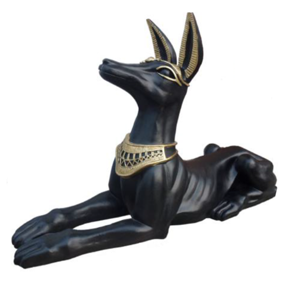 Ägyptische Figur Schakal Anubis Kunststoff Groß god of death Dekoration