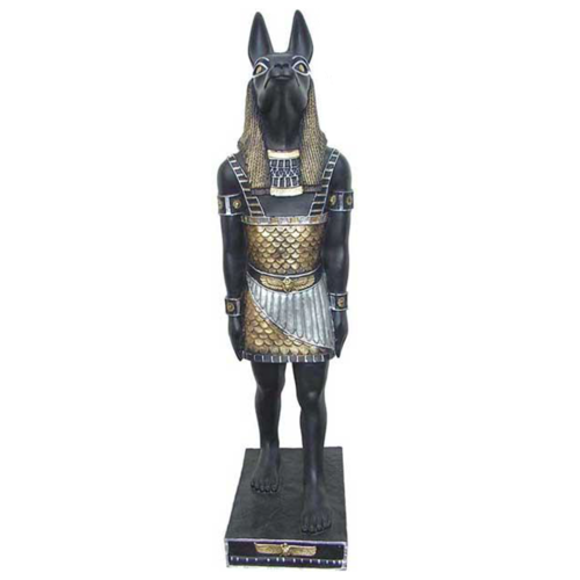 Ägyptische Figur Anubis Kunststoff god of death Dekoration Statuen Figuren