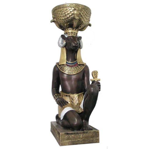 Ägyptischer Gott Khnum Statue Statuen Dekoration Figuren Skulpturen Deko