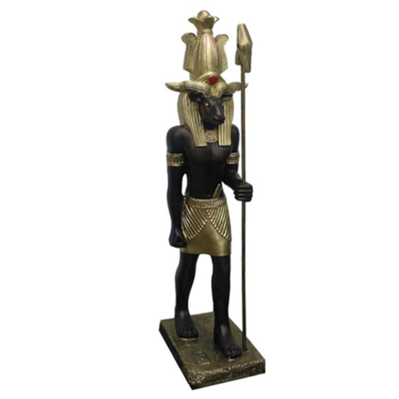 Ägyptischer Gott Khnum Statue Figur Statuen Figuren Skulpturen 95 cm
