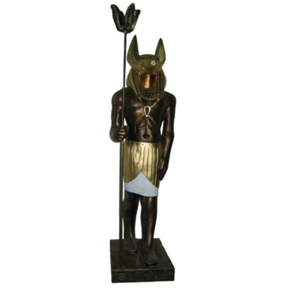 Ägyptische Figur Schakal Anubis aus Kunststoff Statuen god of death Höhe