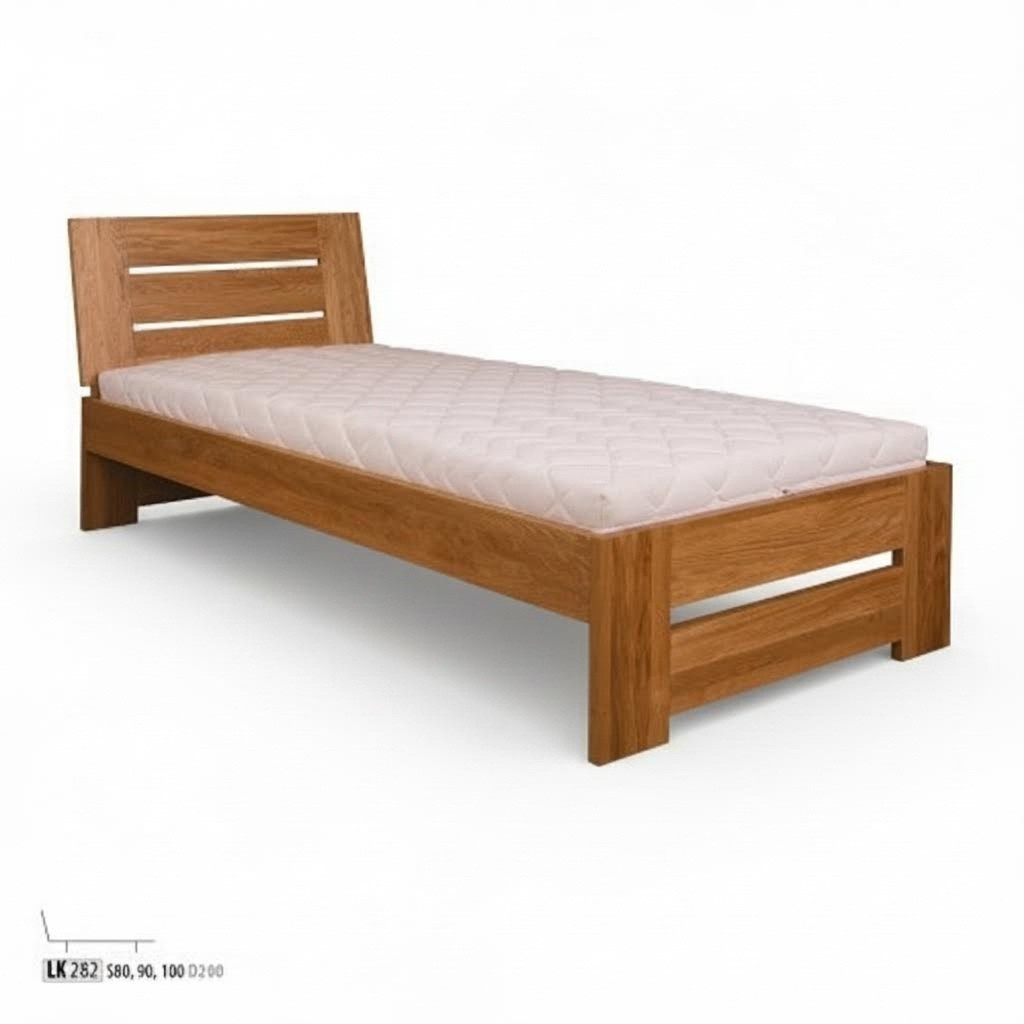 Echtholz Betten Holzbett Doppelbett 100x200 cm Neu Echtholz Bett Polsterbett Neu