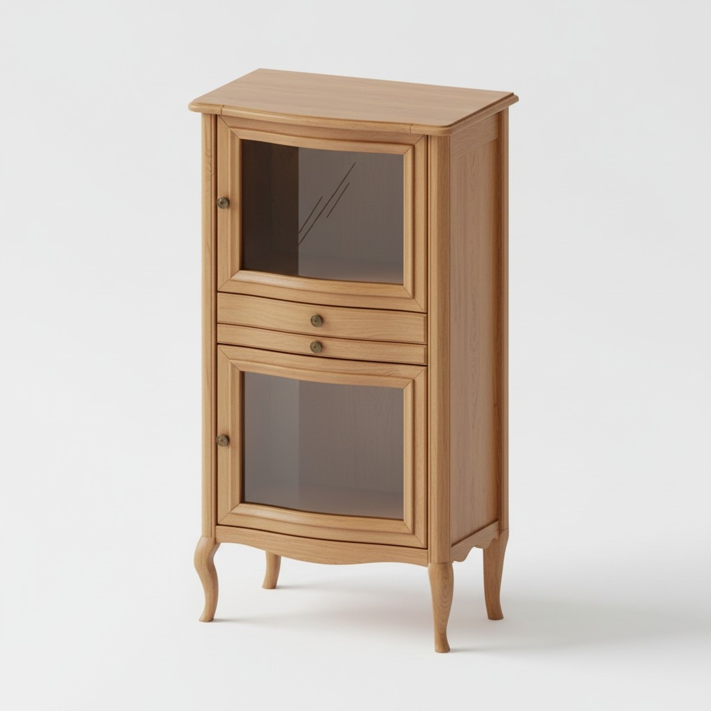 Echtholz Kommode Beistellschrank Klassische Bar Rustikale Landhaus PR-KB 1-2 L,R