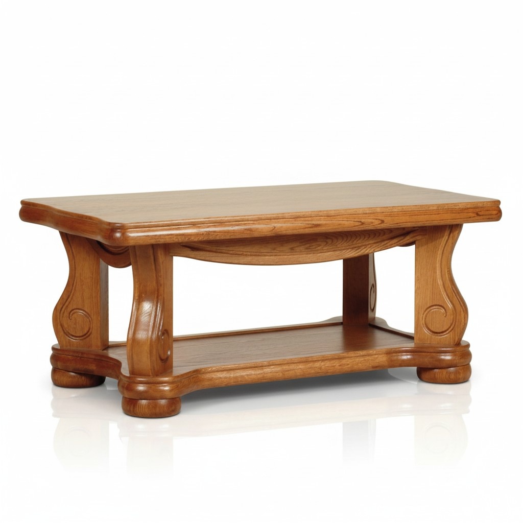 Echtholz Tisch Klassischer Sofa Beistell Tische Holz Handarbeit Couchtisch Neu