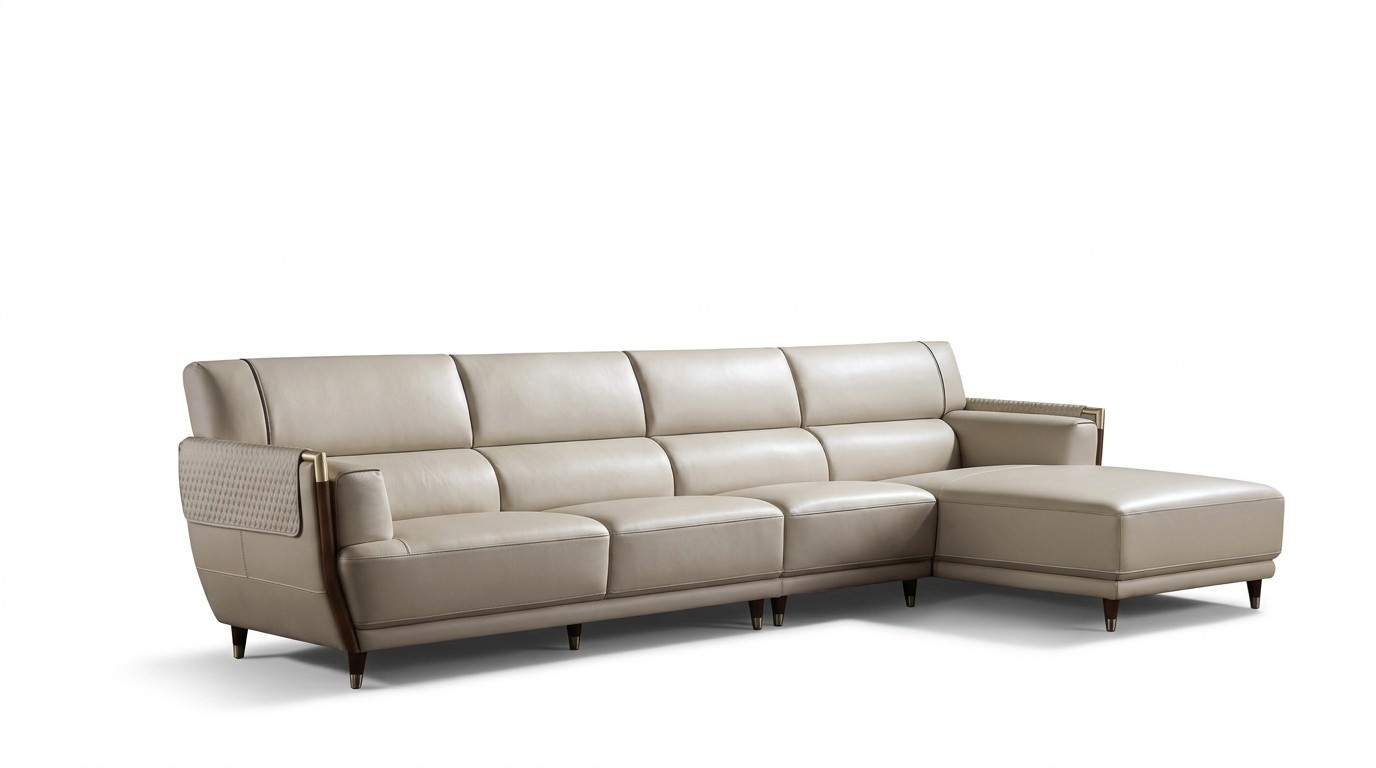 Eck Sofa Polster Couch Designer Sitz Ecke Wohn Landschaft Leder Couchen