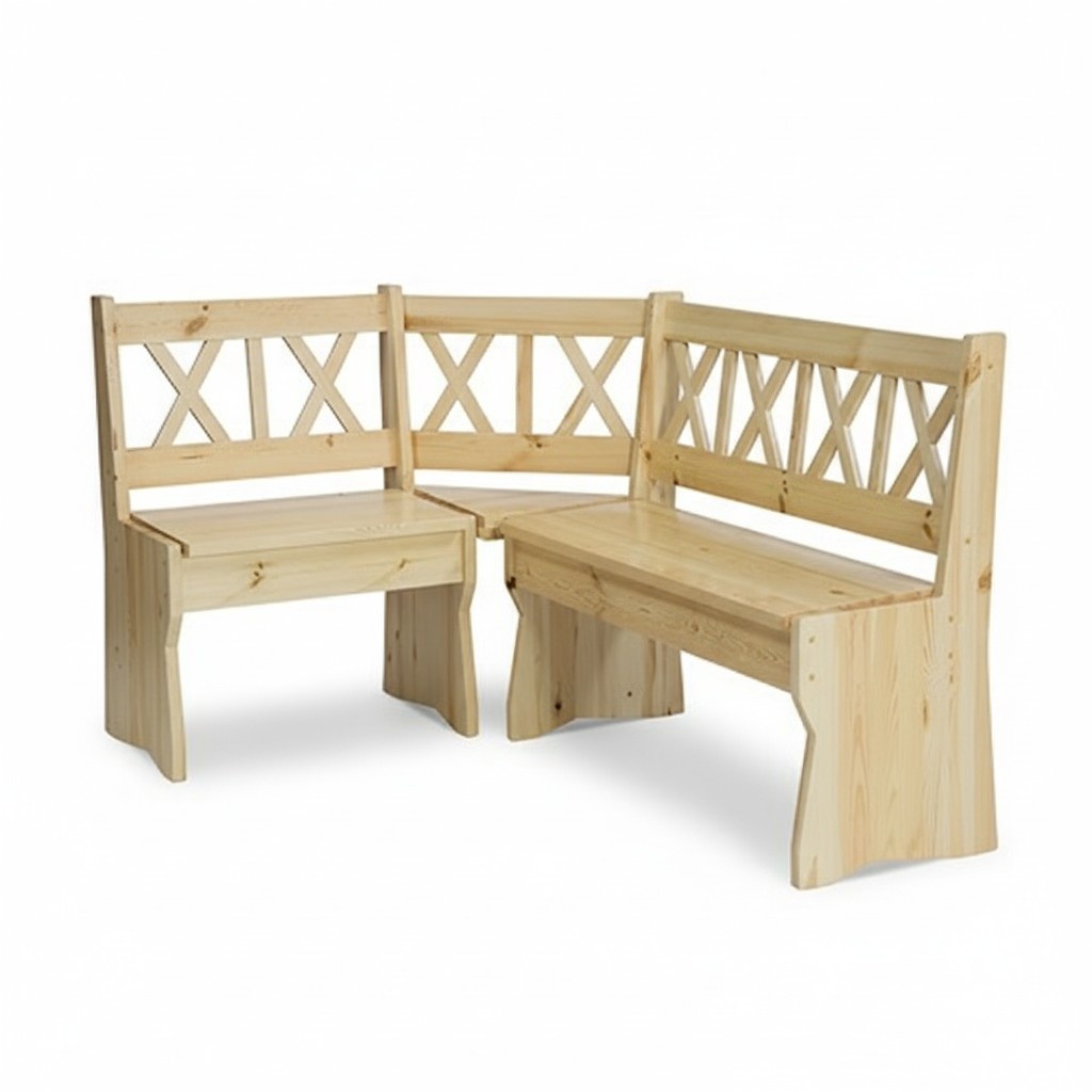 Eckbank Holzbank massive Bänke Küche Essbereich Echtholz Holz Möbel Neu Ecksitz