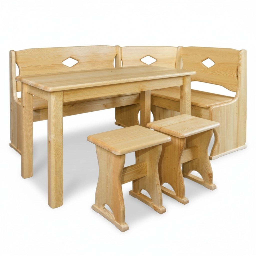 Eckbank Holzbank massive Holz Bänke Küche Essbereich Ecksitz Möbel Echtholz