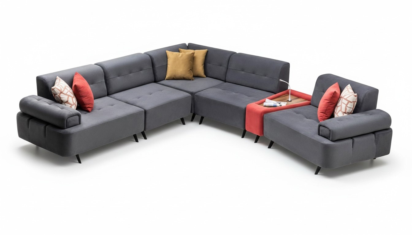 Eckcouch Couch Sofa Ecksofa Lounge Eckgarnitur Wohnraumsofa Polsterlandschaft