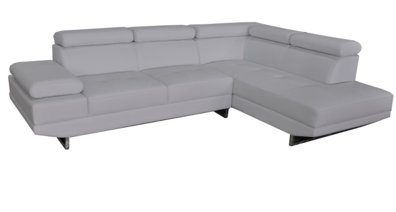 Ecke Leder mit USB Modern XXL Couch Wohnlandschaft Ledersofa Sofa L-Form B2003