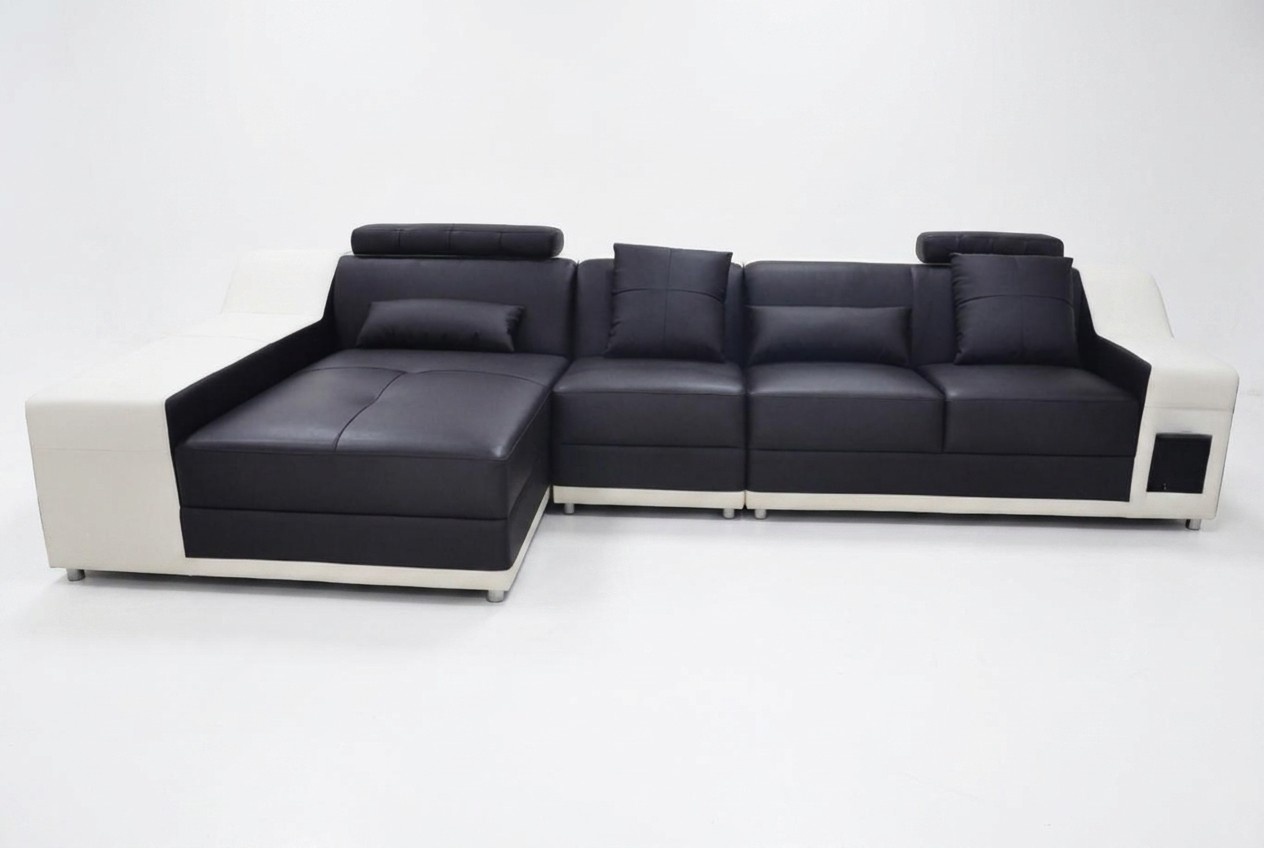 Ecke Leder Modern XXL Couch Wohnlandschaft Ledersofa Sofa L-Form B2017B