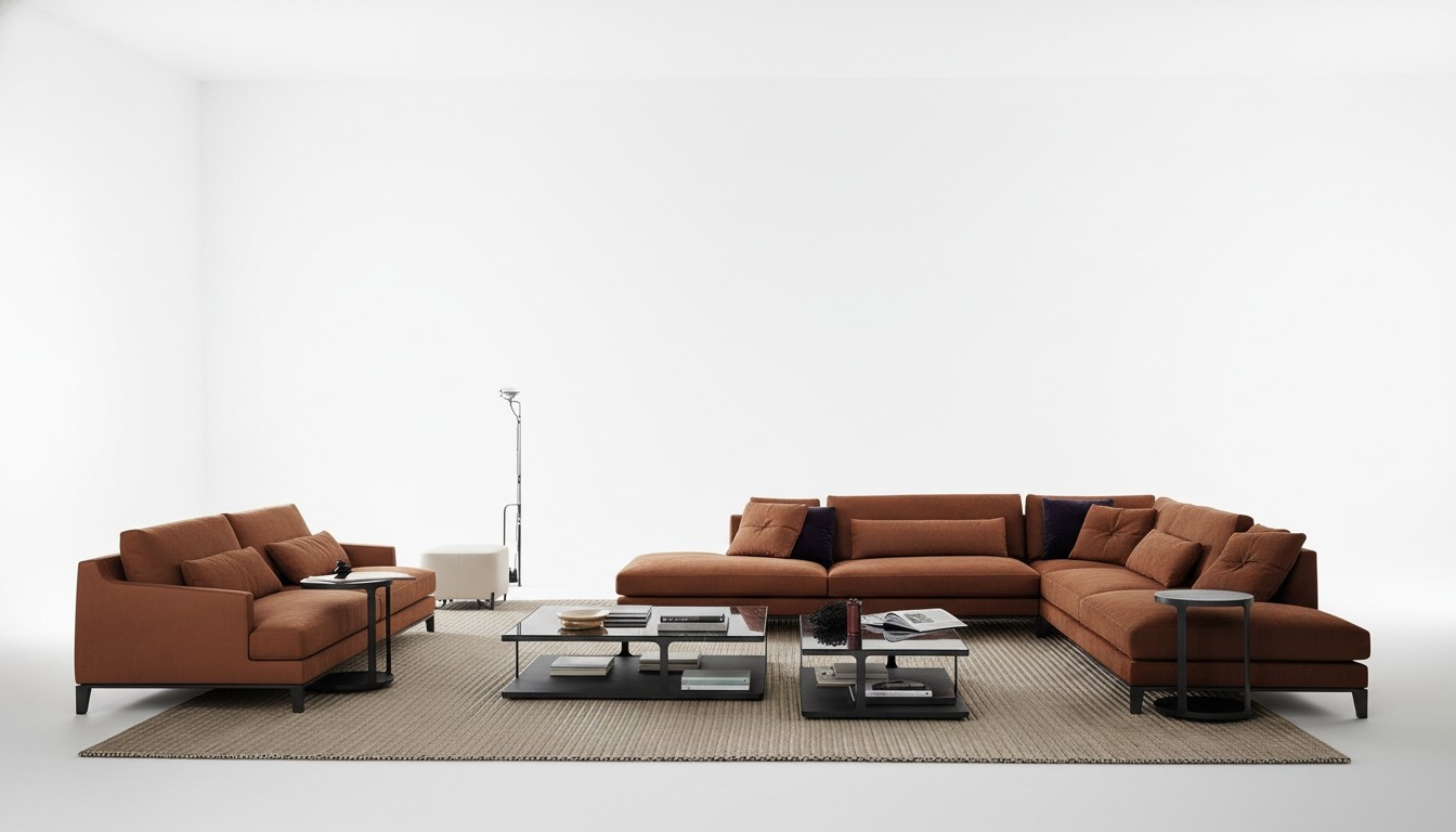Eckgarnitur Ecksofa Sofa Couch Polster Wohnlandschaft Leder Desing Eck